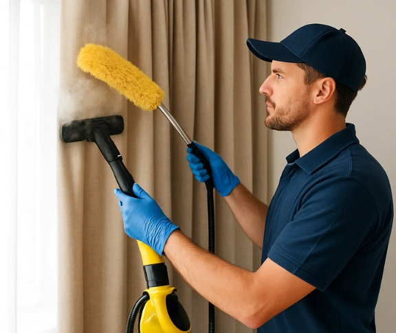 Trusted drapes cleaning technician Matty Curtain Cleaning brassall QLD