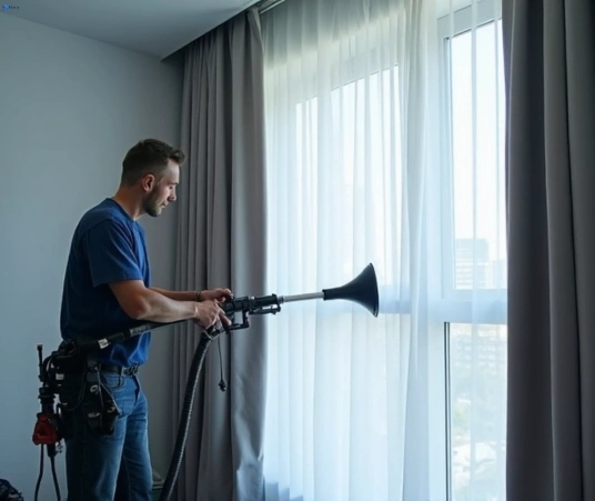 Professional drapes cleaning process tools Matty Curtain Cleaning brassall
